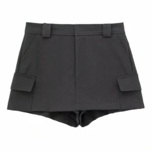 Womens Clothing Pocket Mid Rise Pants Skirt